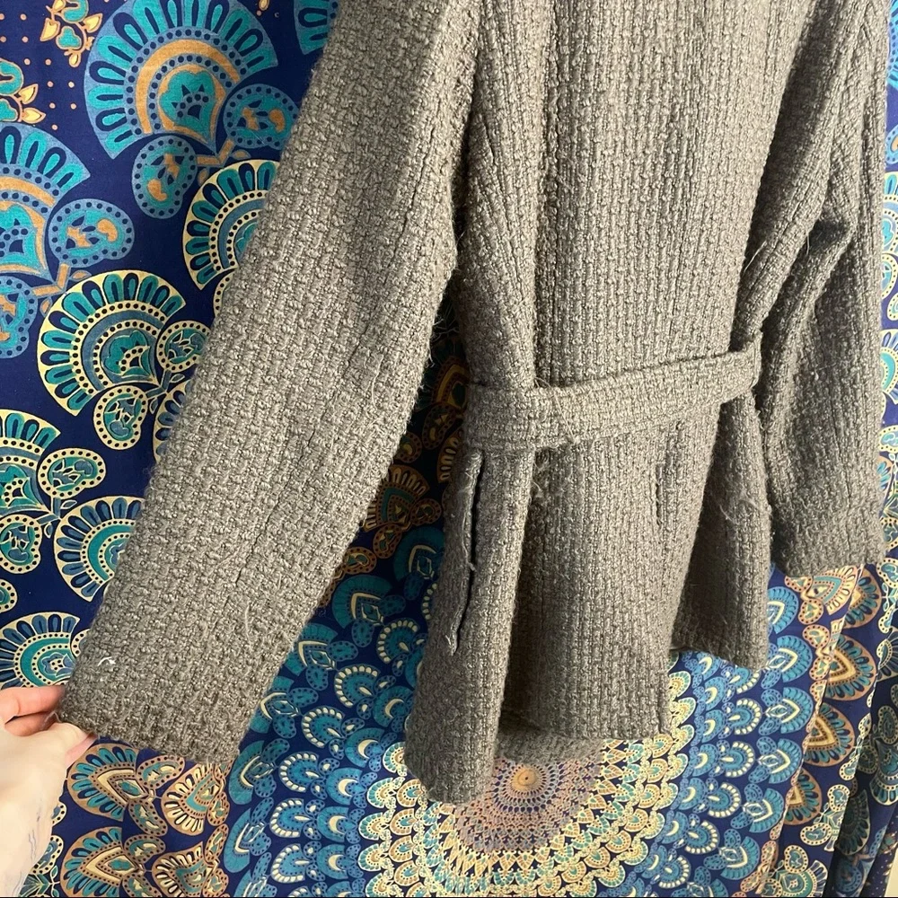 Calvin Klein Wool Blend Trench Coat - Picture 15 of 16
